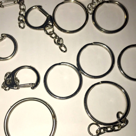 FOR JACKIE Silver tone Key Chains for creating Jewelry Making - Picture 4 of 4